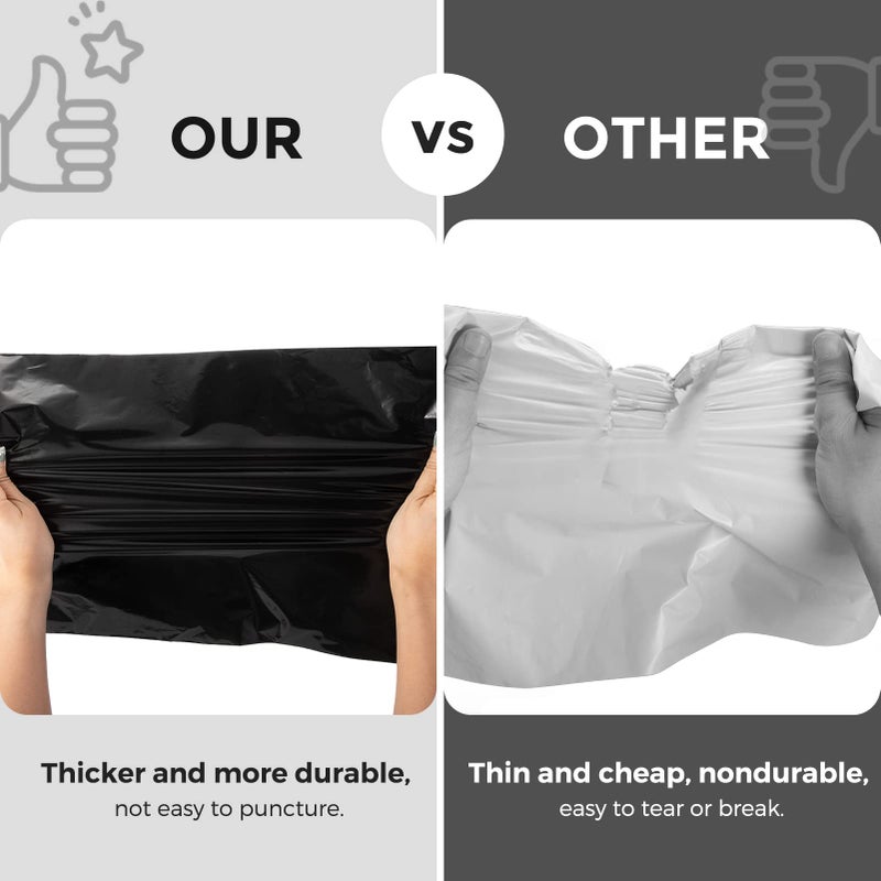 Metronic Poly Mailers 10x13 100 Pcs | Small Shipping Bags for Clothing | Mailing Bags for Small Business, Shipping Envelopes,Packing Bags in Black - Image 5